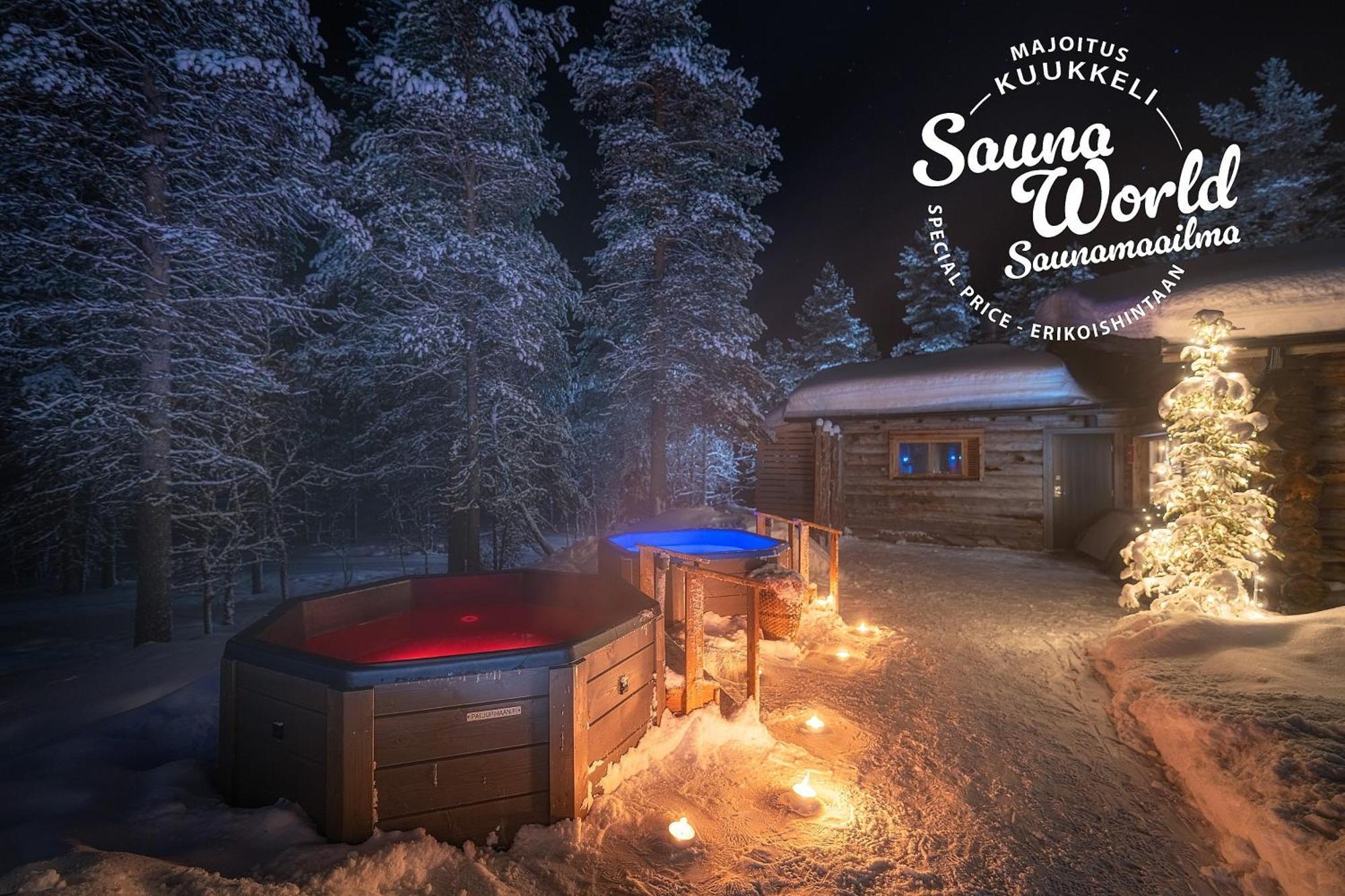Kuukkeli Log Houses Aurora Cabin - Jaspis Saariselkä Exterior foto