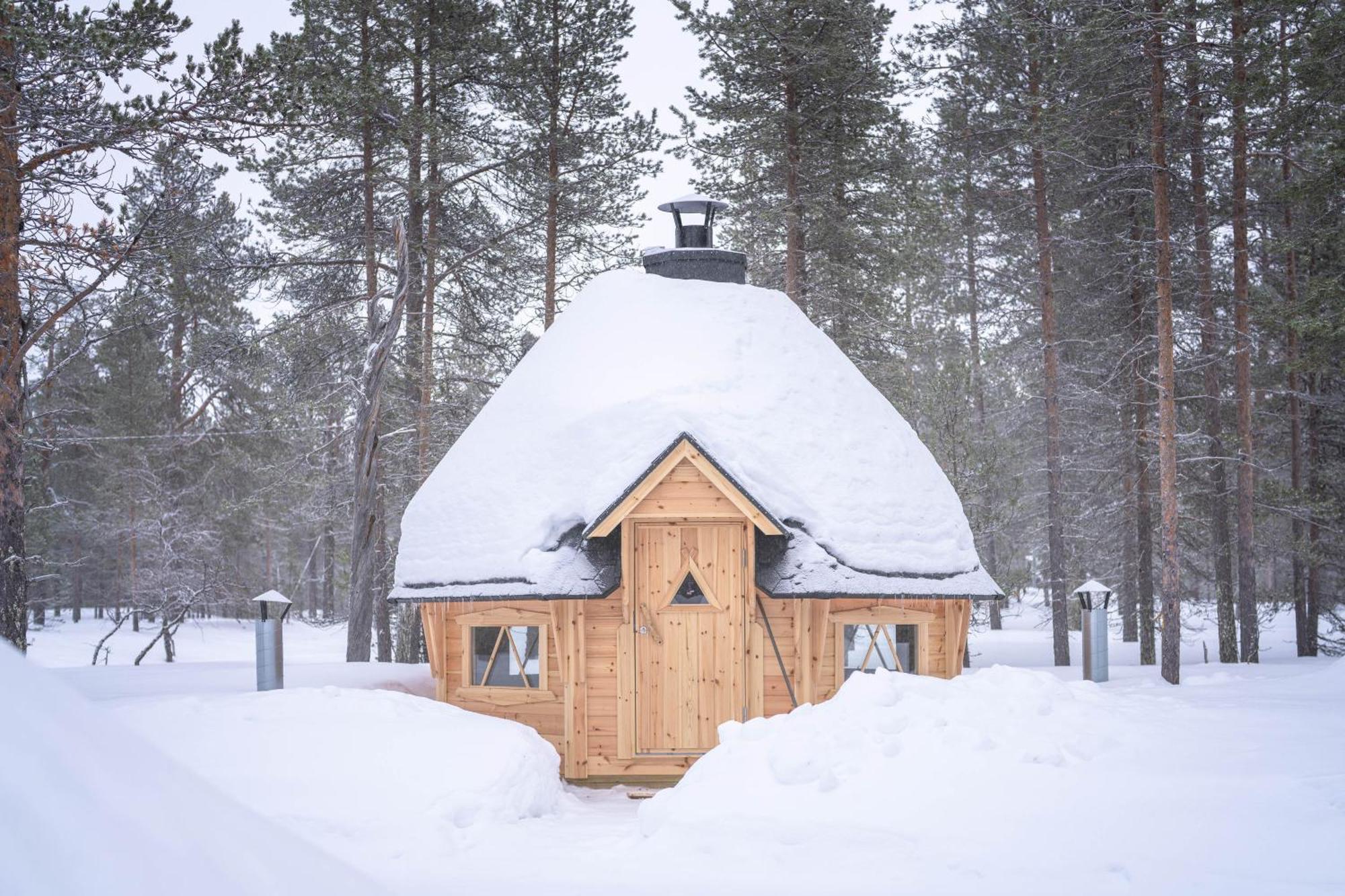 Kuukkeli Log Houses Aurora Cabin - Jaspis Saariselkä Exterior foto