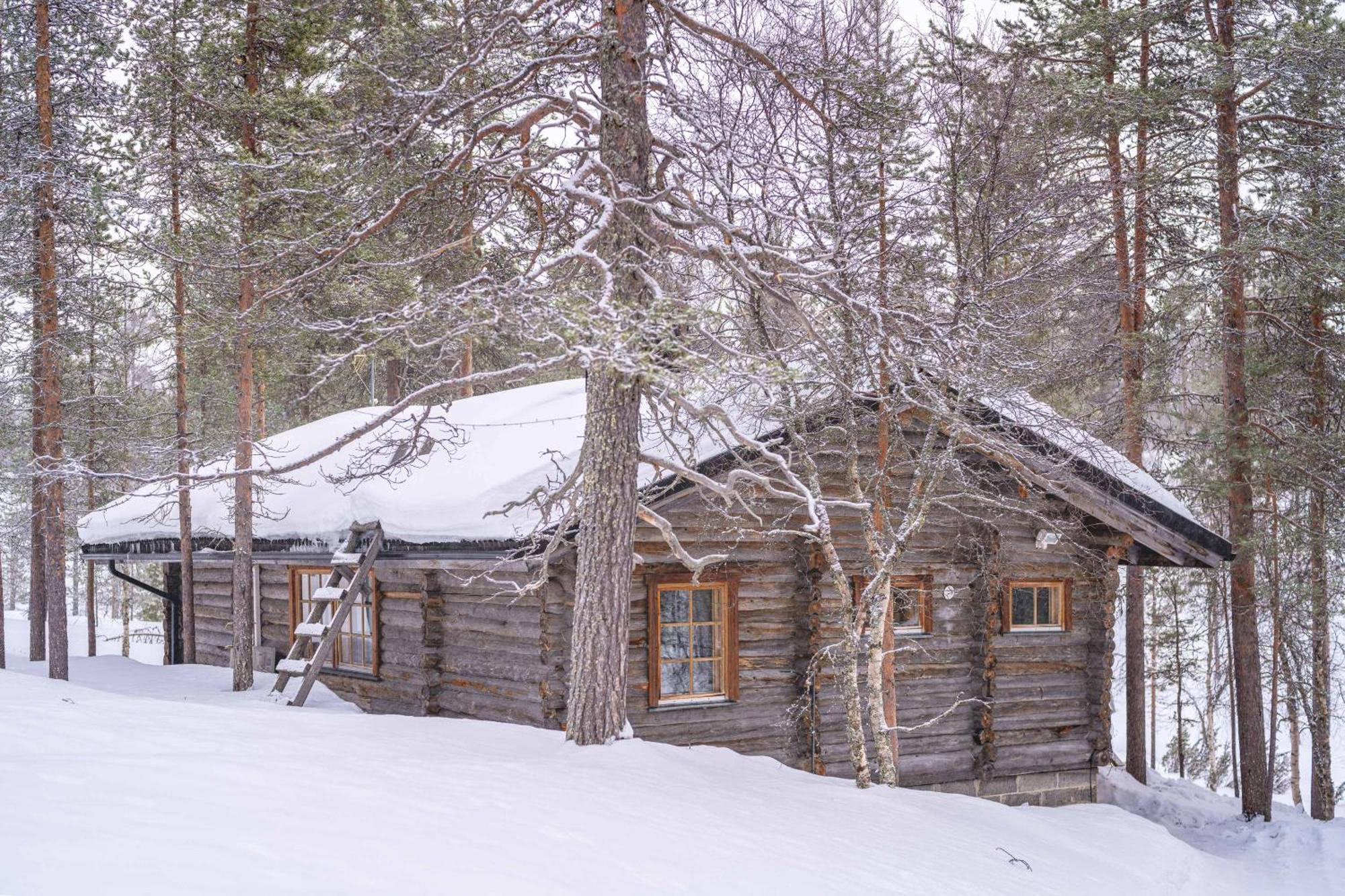 Kuukkeli Log Houses Aurora Cabin - Jaspis Saariselkä Exterior foto
